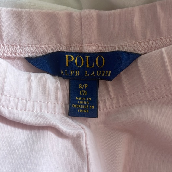 Polo Pink Lace-Trimmed Leggings (Size 7) - Excellent Condition - Picture 3 of 3